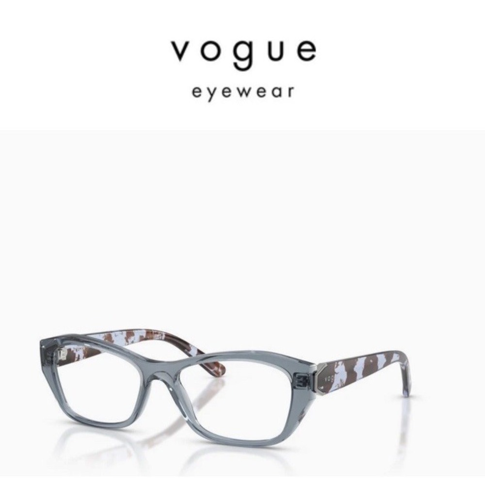 Vogue VO5676 Transparent‎ Blue Women's Reading Glasses Demo Lens NIB